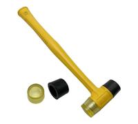 Rubber Mallet, Versatile Soft Mallet Double-Faced Rubber Hamer for DIY Glazing & Window Work(Yellow)