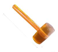 Rubber Mallet with Solid Wood Handle for Tile Installation Marble Flooring Layout Smoothing and Renovation Protection (E)