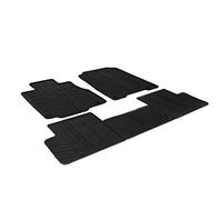 Gledring GL 0306 Rubber Mat Set (T Profile 5-Piece + Mounting Clips), Black