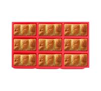 Rubber Mini Toast Pans - Nine Slot Loaf Containers, 9 Grid Crusty Bake Vessels For Savory Portions, Heat Resistant Pudding Cups With Smooth Release, Cookware, Cuboid Basins For Cakes, Slices And Cubes