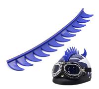 Rubber Mohawk Helmets Sticker - Self-Adhesive Helmet Decal | Bike Accessories | Motorcycle Crest Strip For Sportbike Dirt Bike Snowmobile Cruiser Skateboard Cosplay Costume