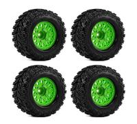 Rubber Monster Tires For Traxxas For Rustler For Hoss 1/10 RC Car | Upgrade your RC car with high-grip monster tires, multi-hex fit, and easy for bolt-on installation Replace