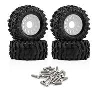 Rubber Monster Tires Hex 4PCS For Rustler For Hoss 1/10 RC Car | Upgrade your RC car with high-grip monster tires, multi-hex fit, and off-road performance for parts. Replace