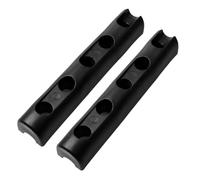 Rubber Mooring Line Snubbers with Thread-Through Design, Black | Molded Rubber Bodies, Dedicated Mooring Line Openings, 2-Piece Package for Yachts and Fishing Boat Mooring Tasks