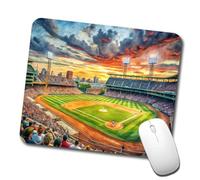 Rubber Mouse Pad Baseball Game at The Stadium Gaming Mousepad Desk Pad 25x30cm for Typing,PC,Gamer