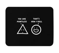 Rubber Mouse Pad, Geek Mathematics Pun Graphic Funny Pointless? That is How to Roll Office Mousepad Comfortable Desk Pad 25X30cm for Office Studying Computer