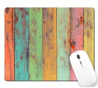 Rubber Mouse Pad Painted Wood Customized Premium-Textured Gaming Mousepad Desk Pad 25x30cm for Work,Studying,Gamer