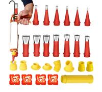 Rubber Nozzles Tool Kit Stainless Steel High-Strength Multifunctional Tool Kit Duck Structure Cartridges Tips Witness Supplies for Wooden House