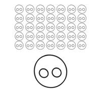 Rubber O Ring - 36 Pieces Precise Installation Replacement, High Performance Rubber O Rings for Installation, Maintenance, Pool, Commercial, Residential, Water Circulation, Valve Repair, or Shaft Use