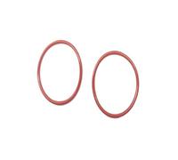 Rubber O-Ring, 420.6mm OD 410mm ID 5.3mm Width, VMQ Seal Rings Gasket, Red, 2 Pcs
