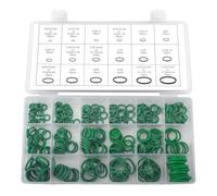 Rubber O Ring Kit 270 pcs,18 Sizes A/C Seals Set,Gasket Sealing Washers for Car Air Conditioning, Plumbing, Automotive,Car Air Conditioning Compressor Seals Assortment Kit with Green O Ring