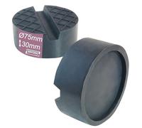 Rubber Pad in 5 Sizes for Car Jack Lifting Platform Trolley Jack Axle Stand Rubber Block Universal Rubber Block for Car SUV Tyre Change Workshop Protection Car (75 x 30 V Nut + Waffle + Cut-Out)