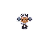 Rubber Patch with Hook and Loop Back, Patch for Cross Training and Gym Rat Backpacks and Vests