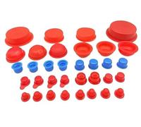 Rubber Pipe Cover,100pcs M5~M60 Internal Thread Caps Stopper Cylinder,Round Tube Cap Protective Pvc Hole Furniture(M52)