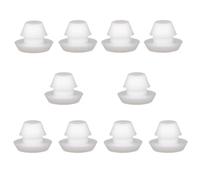 Rubber Pipe Cover,10Pcs Black Round Snap in Locking Hole Plugs for 4.0-50mm, Stoppers Plug(White,25mm)