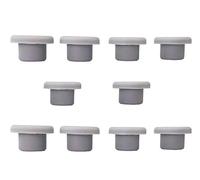 Rubber Pipe Cover,Flush Type Hole Plugs,10pcs Gray Round Solid Silicone Seal Bore 2.7mm-14mm Blanking End Caps T Stopper(3mm (solid))