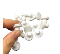 Rubber Pipe Cover,Flush Type Hole Plugs,10pcs Round Solid Silicone Seal Bore 2.7mm-14mm Blanking End Caps T Stopper(White,3mm (solid))