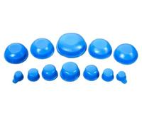 Rubber Pipe Cover,Flush Type Hole Plugs,20pcs Stopper Plug Screw Round Cap Shield M6~M60mm Threaded Protective(DRM12)