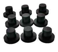 Rubber Pipe Cover,Flush Type Hole Plugs,High Temperature Resistance T Type Round Solid Rubber Seal Hole Plugs Silicone Hole Caps Dust-Proof Gasket Blanking End Caps(A4.5mm 5pcs)