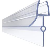 Rubber Plastic Bath Shower Screen Seal Strip for 4-6mm Glass Door Up to 22mm Gap (Straight)