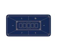 Rubber Poker Mat, Poker Top | Card Game Table Mat - Professional Poker Table Mat Foldable Smooth Non Slip Portable Waterproof for Games Anywhere
