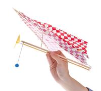 Rubber Powered Parasol Glider Aircraft Plane Assembly Model