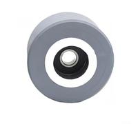 Rubber Press Wheel With Bearing For Edge Banding Machine Smooth for SURFACE Heat Resistant 48x8x25mm Gray Compact Size For Woodworking DIY Professional