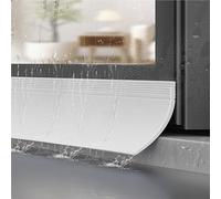 Rubber Rain Drip Guard Water Barrier Prevents Backflow for Windows，3 Ft Waterproof Window Rain Deflectors - Adhesive Backing Sill Seal, Bendable Drip Guards for Home, 9 Pcs Set, 8in Width, E