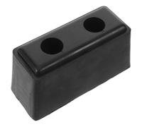 Rubber Rectangle Trailer Dock Buffer Pads Impact Noise Damping | Black Rubber Dock Protection Blocks Reduce Metal-To-Metal Contact, Fit Truck Tailgate Latch Area, for Loading Docks and Bays