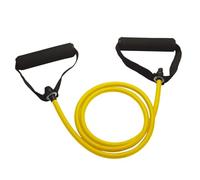 Rubber Resistance Band Tube Cord Fitness, with Handles Elastic Stretch Tubes Cords for Home Workouts Gym Physical Fitness Yoga(YELLOW(10LB))