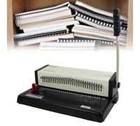 Rubber Ring Binding Machine - 12 Sheet Capacity, 500 Sheet Binding for A4, B5, A5 Paper - Efficient Document Organizer