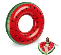 Rubber Ring, Swimming Pool Inflatables for Adults, Watermelon Design Inflatable Pool Ring, Summer Beach Party Floats, 90 cm Swimming Ring for Water Activities
