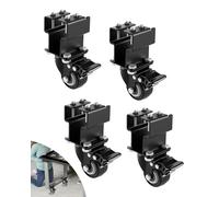 Rubber Riser Caster Set Compatible with Arcade1UP Infinity Table, 360° Swivel Casters of 4, Lockable Furniture Caster Wheels for Raising The Table Height