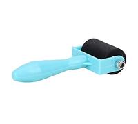 Rubber Roller,3.5cm Lino Roller Rubber Roller for Lino Printing & Printmaking,Ink Brush Brayer Roller Roller with Handle for Painting, Printing or Embossing(Primary Color, Blue) (Green)