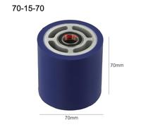 Rubber Roller for Automatic Edge Banding Machine Glue Pot, 70mm x 70mm & 78mm x 70mm Press Wheel with 15mm/17mm Inner Diameter, Compatible with Woodworking Conveyor Systems