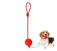 Rubber Rope Ball - Dog Chew Toy Elastic Fetch Ball Keeps Teeth Healthy | Interactive Play Equipment for Puppies, Adults, Large and Small Dogs, Outdoor Training, Exercise, Long Life