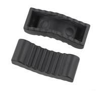 Rubber Safety Grip Pad for Car Jack Stands - Non-Slip Floor Adapter with Protective Slotted Lift Design, Fits Most 6-Ton Stands, 2-Pack, Black