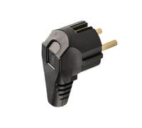Rubber Schuko Plug IP20 Solid Rubber Waterproof Wet Room Outdoor Schuko Plug IP20 (Rubber Angle Plug)