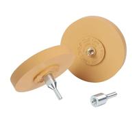 Rubber Scraper Eraser Discs for Drill, 88 mm & 100 mm Diameter, 15 mm Thick, Compatible with Angle Grinders and Hand Drills, 2-Pack