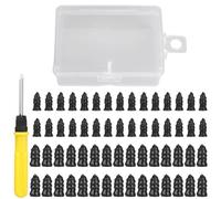 Rubber Screw Tire Repair Kit, 61 Pack Car Vacuum Nail with Screwdriver Tool Box, Vehicle Puncture Repair Set