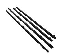 Rubber Seal 4PCS Car Outer Window Rubber Weatherstrip for Civic 2006-2011 Black Waterproof Pressure Strip Sealing Belt Moulding Trim