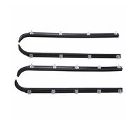Rubber Seal 4pcs Window Sweep Felts Seals Weatherstrip Kit Replacement for F150 for Truck 1987-1993 1994 1995 1996 AM-41543318 Weather Stripping