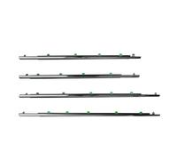 Rubber Seal for CRV for Cr-V 2012-2016 Chrome 4pcs Window Rubber Trim Weatherstrip Seal Door Outer Moulding Glass Belts Silver