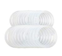 Rubber Seal Gasket Rings - Leak Proof Silicone Set, Jar Closure Replacements | Multiple Size Canning Lid Seals, Airtight Storage with the Container of