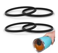 Rubber Seal Replacement Gasket for Yeti Lid, Leak-proof O Ring Replacement Compatible for Yeti 20 oz Tumbler, 10/24 oz Mug, 25 oz Straw Mug and 10 oz Lowball, 4 Packs