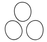 Rubber Seal Rings, Spare Nitrile Seal Perfect Accessory For Reverse Osmosis Water Filter Housings Diameter 148x140x4.2mm Black Set of 3 O-Rings
