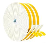 Rubber Seal Weather Stripping Foam Tape 245M with for Door and Window Noiseproof, Windproof, Dustproof and Waterproof Seal (6mmx3mmx5m)