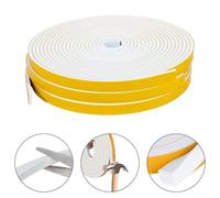 Rubber Seal Weather Stripping Foam Tape 245M with for Door and Window Noiseproof, Windproof, Dustproof and Waterproof Seal (12mmx3mmx5m)