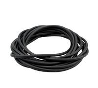Rubber sealing strip,Fluorine Rubber Solid Strip Diameter 2mm 5.5mm 5.7mm 6mm 6.5mm 7mm 7.5mm 8mm 15 mm o-ring Bar Seal Not Foaming Black 1 Meter strip corner(11mm)