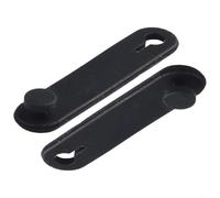 Rubber Securing Ties 64mm Black 6-Pack Cable Management | Fits motorcycle frames, secures wiring harness, clutch cables, brake lines, easy install